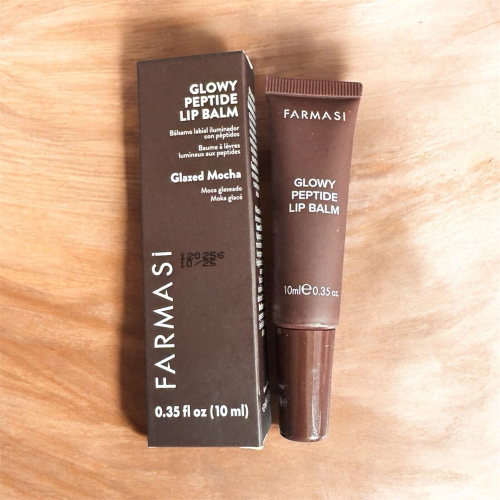 Farmasi Glowy Peptide Lip Balm — Mocha Brown